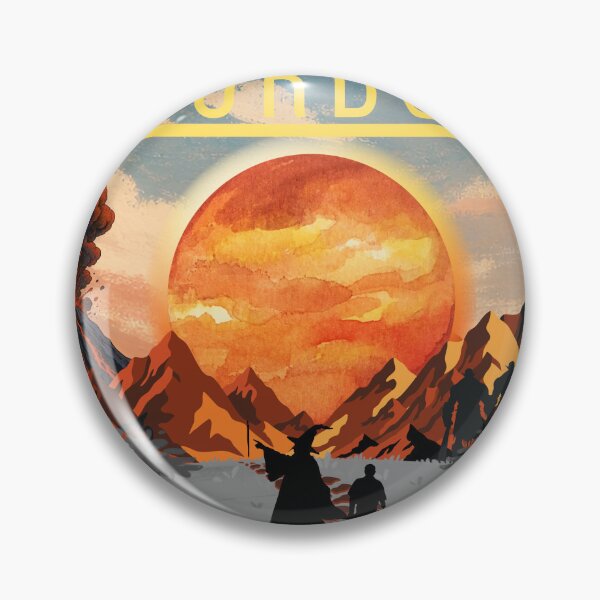 Item preview, Visit Scenic Mordor Vintage Travel Poster LOTR Parody designed and sold by Mircea786.