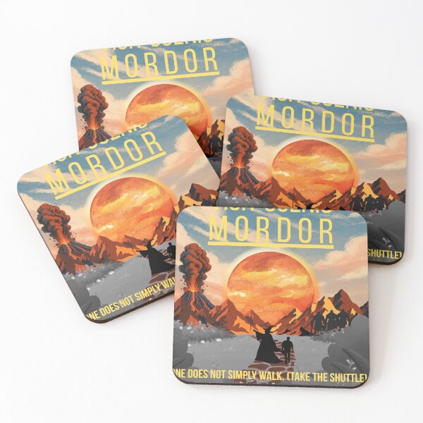 Item preview, Visit Scenic Mordor Vintage Travel Poster LOTR Parody designed and sold by Mircea786.