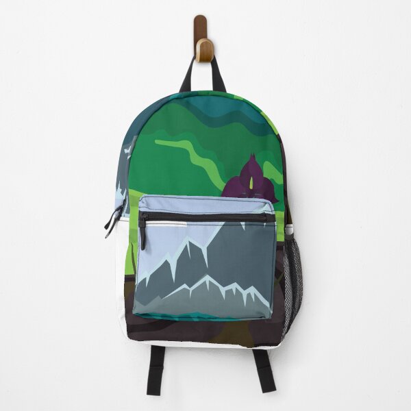 Item preview, Mountain Landscape with Purple Flower Vector Art designed and sold by ElenMart.