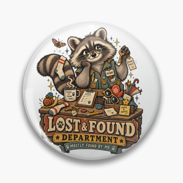 Item preview, Lost & Found Department Raccoon Collector designed and sold by Trendy-Artistry.