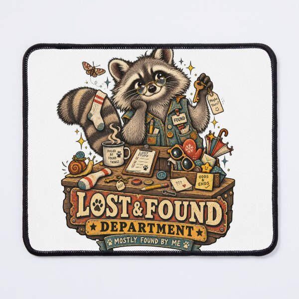 Item preview, Lost & Found Department Raccoon Collector designed and sold by Trendy-Artistry.