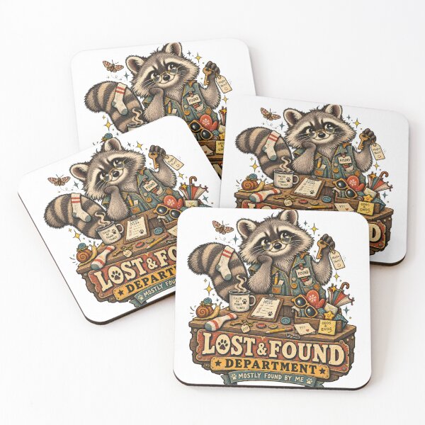 Artikelvorschau, Lost & Found Department Waschbär Sammler entworfen und verkauft von Trendy-Artistry.