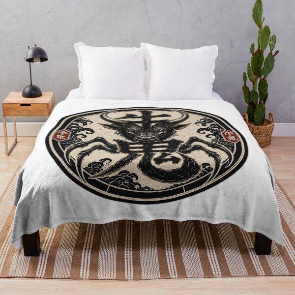 Item preview, USHI-ONI BEAST OF THE BLACK TIDE YOKAI KANJI ART  designed and sold by Handcan.
