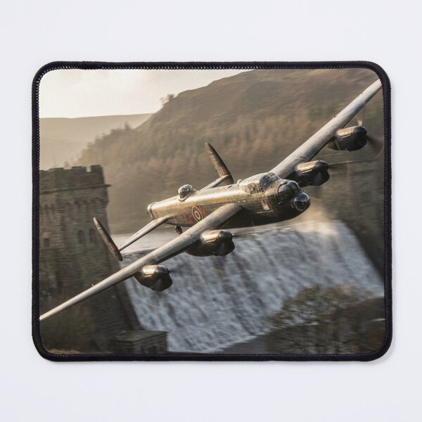Item preview, Lancaster Bomber Dam Spillway Illustration designed and sold by Airpower Art.