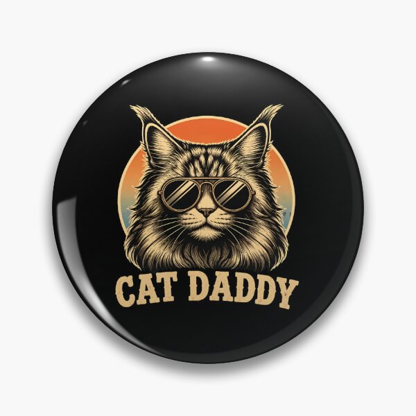 Item preview, Cat Daddy Retro Sunglasses Cool Maine Coon Portrait designed and sold by SoyLamderma.