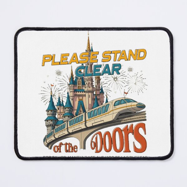 Item preview, Retro Castle Train Please Stand Clear designed and sold by ZiqiPyatt.