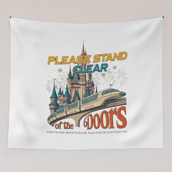 Item preview, Retro Castle Train Please Stand Clear  designed and sold by ZiqiPyatt.