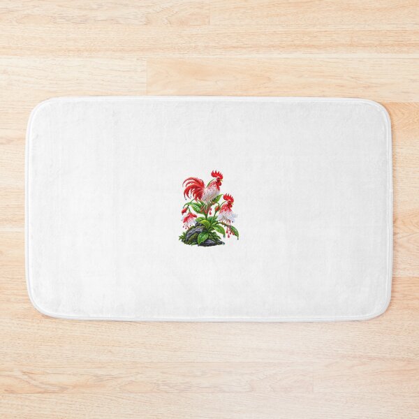 Item preview, Dewy Red Rooster Tropical Flower Nature designed and sold by Design Sounds Studio.