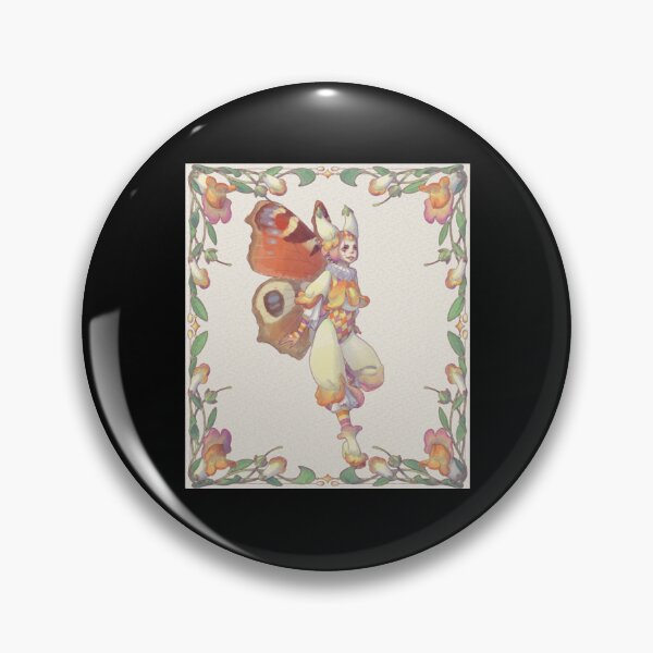 Item preview, Jester Flower Fairy Vintage Botanical Moth Pixie Art designed and sold by IllieMillieart.