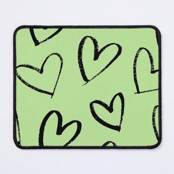 Item preview, Green Heart Doodle Pattern Aesthetic designed and sold by jianina-alondra.