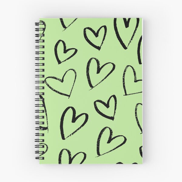 Item preview, Green Heart Doodle Pattern Aesthetic designed and sold by jianina-alondra.