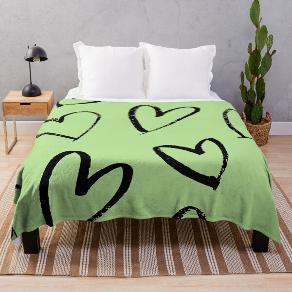 Item preview, Green Heart Doodle Pattern Aesthetic designed and sold by jianina-alondra.