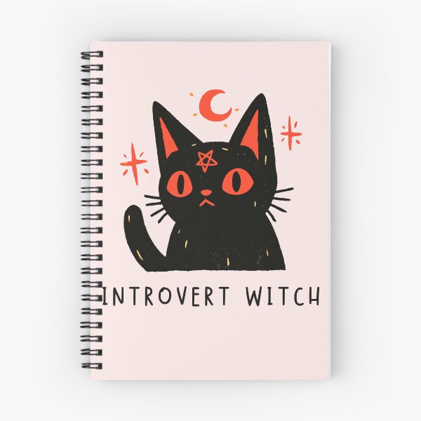 Item preview, Introvert Witch Black Cat Pentagram Sticker Gothic Spooky Shirt designed and sold by Catophile.