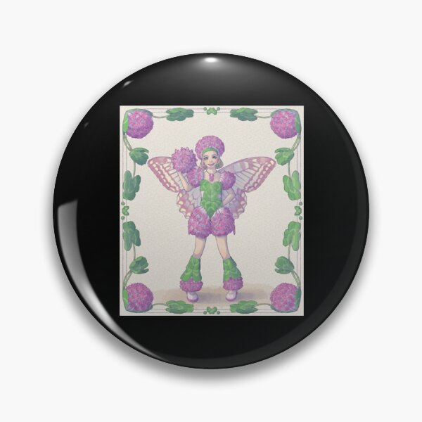 Item preview, Red Clover Fairy Cute Magic Forest Pixie Design designed and sold by IllieMillieart.