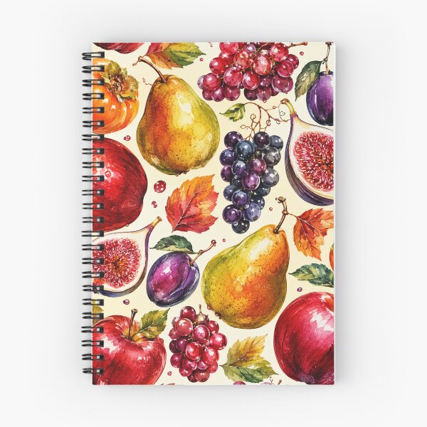 Item preview, Autumn Harvest Fruit Watercolor Seamless Pattern designed and sold by SayMaria.