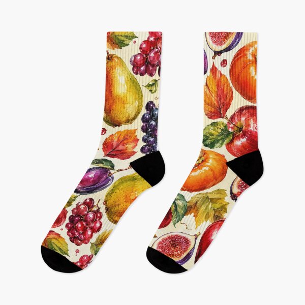 Item preview, Autumn Harvest Fruit Watercolor Seamless Pattern designed and sold by SayMaria.