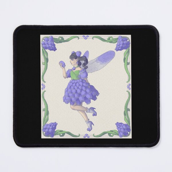Item preview, Grape Hyacinth Fairy Elegant Blue Blossom Pixie Graphic designed and sold by IllieMillieart.