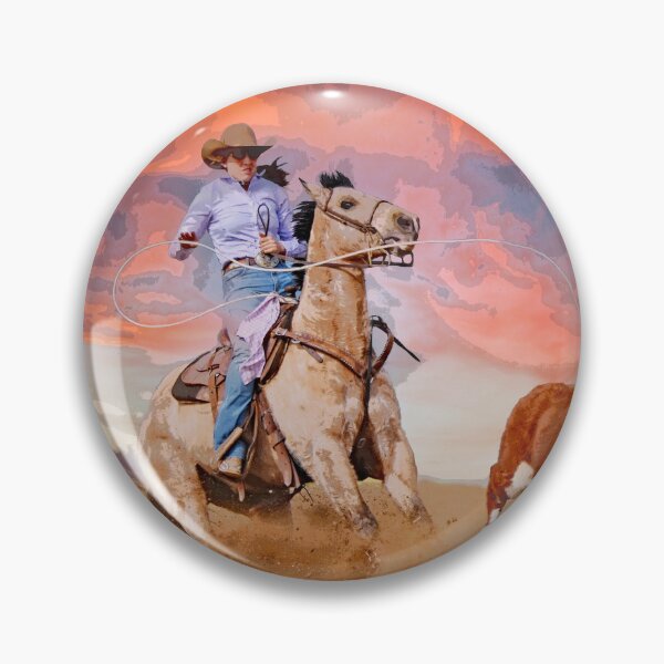Artikelvorschau, Ranch-Roping-Pferd, Western-Themen-Wohndekoration und -Bekleidung entworfen und verkauft von Barbara Jean Photo Art And Design.
