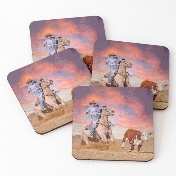 Item preview, RANCH ROPING HORSE, WESTERN THEMED HOME DECOR AND APPAREL designed and sold by Barbara Jean Photo Art And Design.