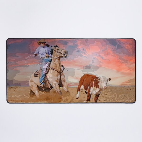 Item preview, RANCH ROPING HORSE, WESTERN THEMED HOME DECOR AND APPAREL designed and sold by Barbara Jean Photo Art And Design.