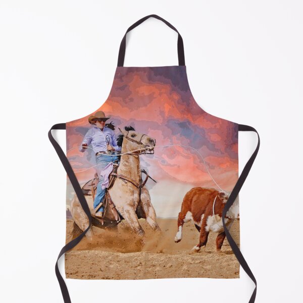 Item preview, RANCH ROPING HORSE, WESTERN THEMED HOME DECOR AND APPAREL designed and sold by Barbara Jean Photo Art And Design.