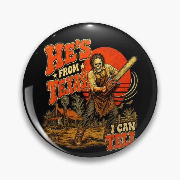 Item preview, Hes from Texas I Can Tell Chainsaw Horror Halloween  designed and sold by NgumohaLanke.