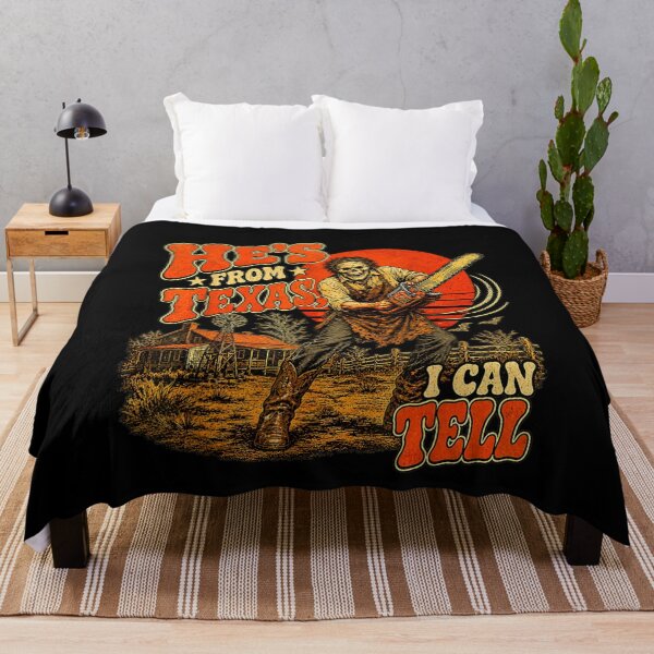 Item preview, Hes from Texas I Can Tell Chainsaw Horror Halloween designed and sold by NgumohaLanke.