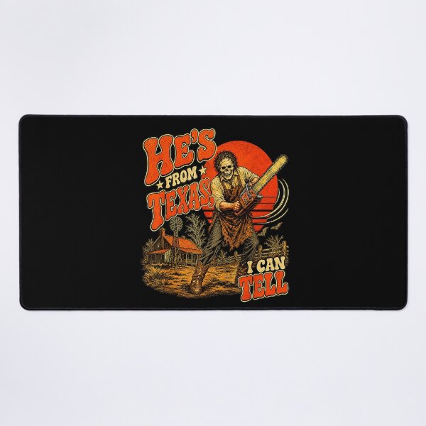 Item preview, Hes from Texas I Can Tell Chainsaw Horror Halloween designed and sold by NgumohaLanke.