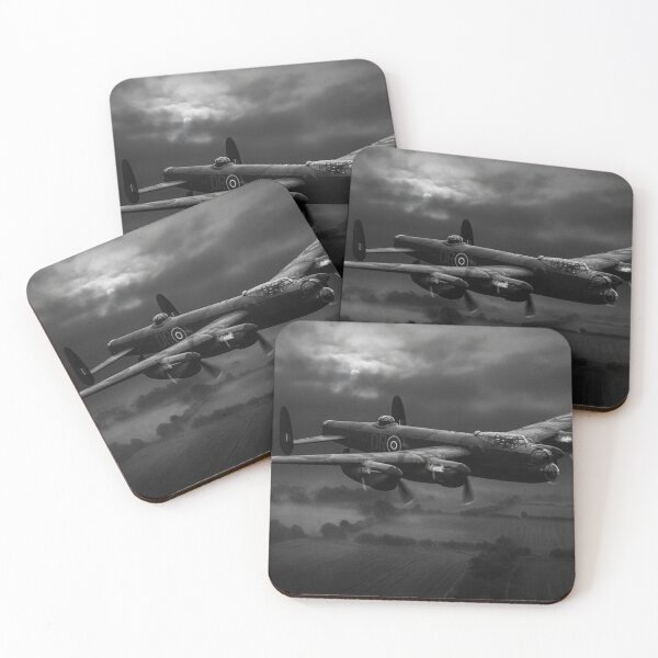 Item preview, Lancaster Bomber Moonlit Flight Illustration designed and sold by Airpower Art.