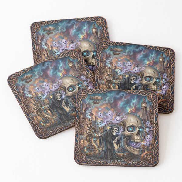 Item preview, The Funny Skeleton – Celtic Steampunk Halloween Fantasy. designed and sold by nicky2342.