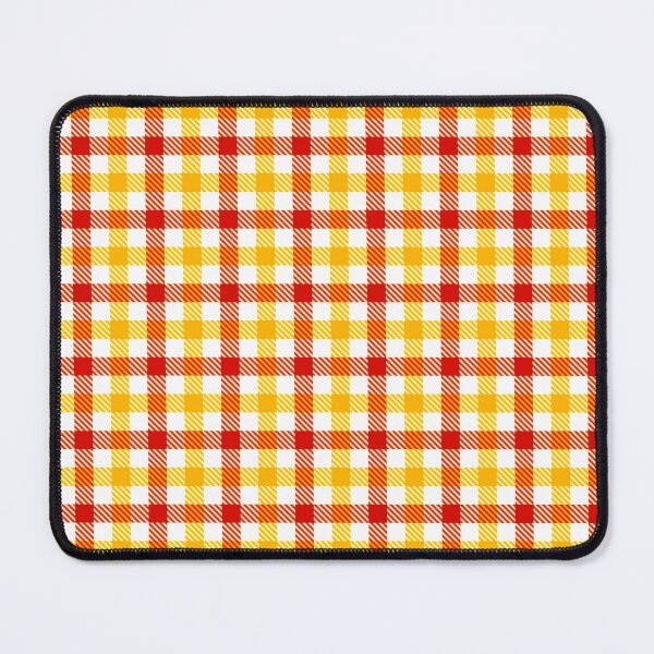 Item preview, Red And Yellow Gingham Check White  designed and sold by PatternTitan.