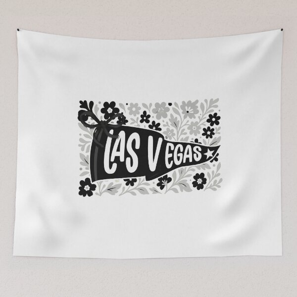 Item preview, Retro Vegas Floral Pennant Graphic designed and sold by ZiqiPyatt.