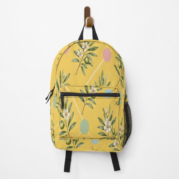 Item preview, Mediterranean Olive Branch Pattern - Sunwashed Yellow Cottagecore designed and sold by Breezes-of-Ida.