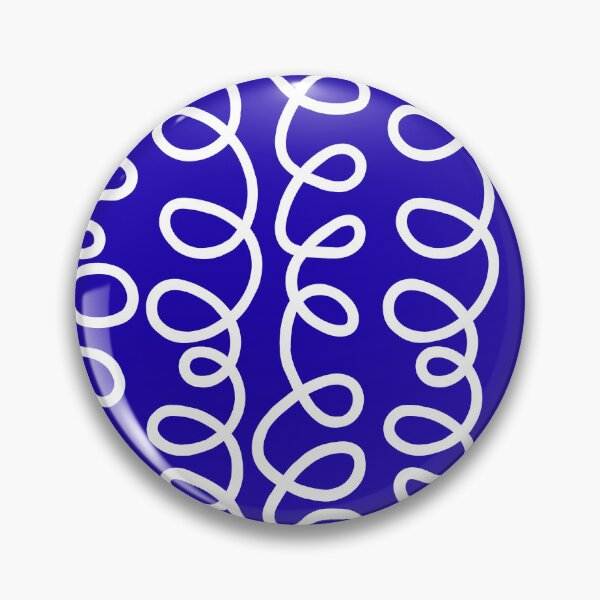Item preview, Blue White Abstract Squiggle Pattern designed and sold by jianina-alondra.