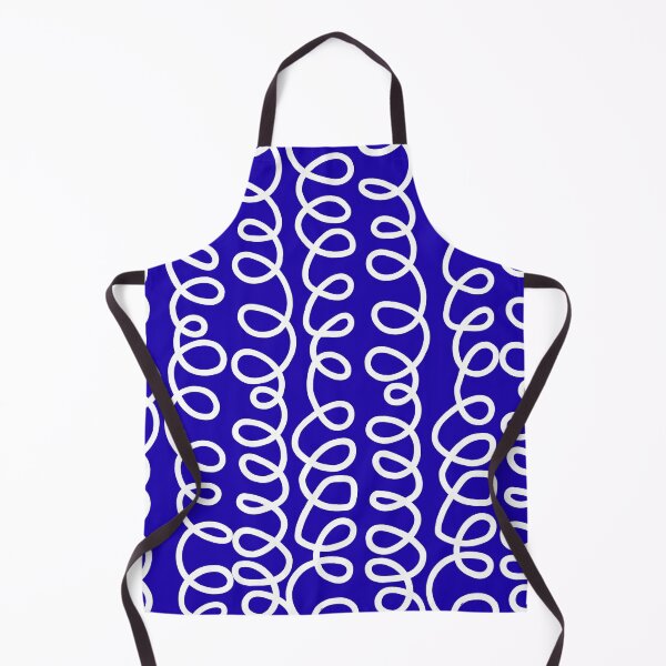 Item preview, Blue White Abstract Squiggle Pattern designed and sold by jianina-alondra.