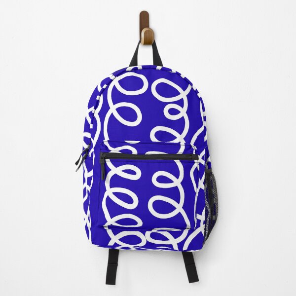 Item preview, Blue White Abstract Squiggle Pattern designed and sold by jianina-alondra.