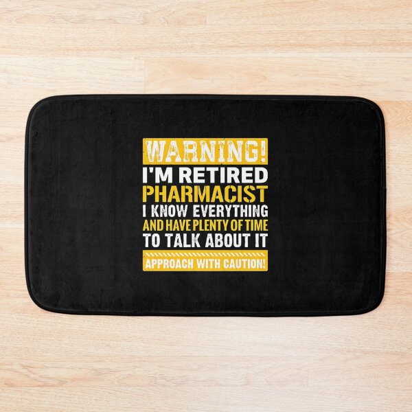 Item preview, Retired Pharmacist Warning Humorous Funny Retirement Gift designed and sold by anosxnreasto.