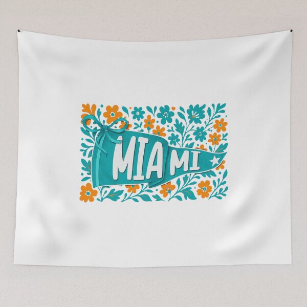 Item preview, Retro Floral Pennant Graphic designed and sold by AdariusBice01.
