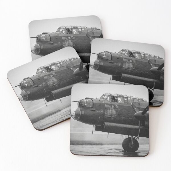 Item preview, Lancaster Bomber Rainy Taxi Illustration designed and sold by Airpower Art.