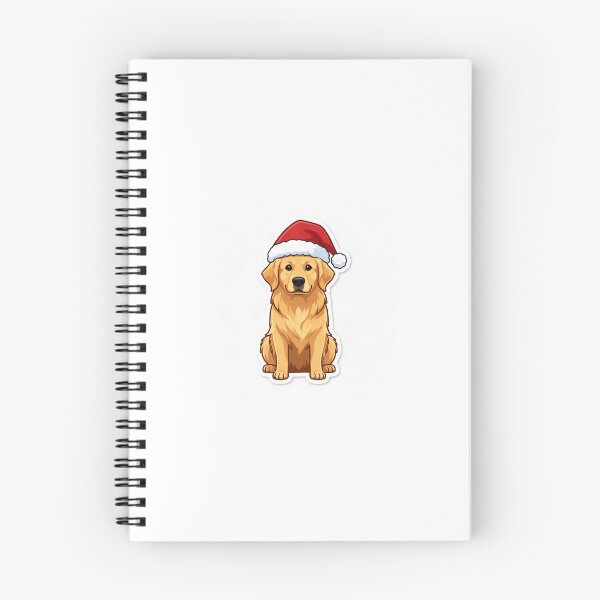 Item preview, Golden Retriever Wearing Santa Hat designed and sold by mayatA-rt.