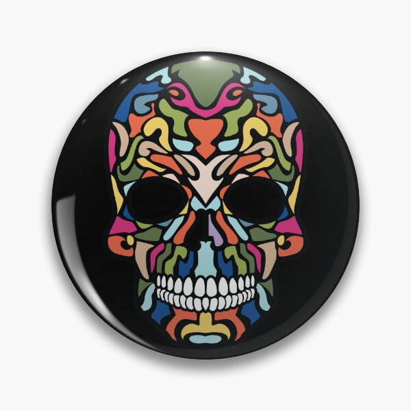 Item preview, Retro Skull – Funky Colorful Psychedelic designed and sold by JIMBOEE.