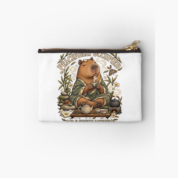 Item preview, Peacefully Occupied Capybara Tea Time designed and sold by Trendy-Artistry.