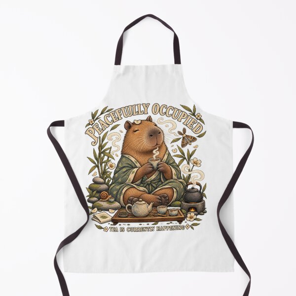 Item preview, Peacefully Occupied Capybara Tea Time designed and sold by Trendy-Artistry.