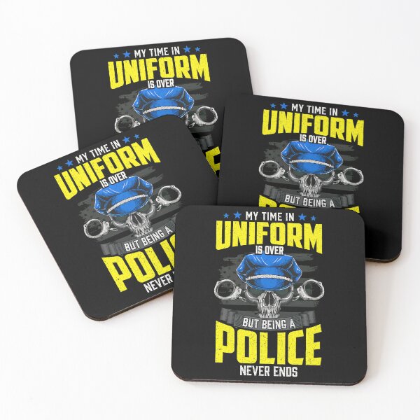 Item preview, Retired Police Skull Handcuffs Law Enforcement Art designed and sold by neviltumasher.