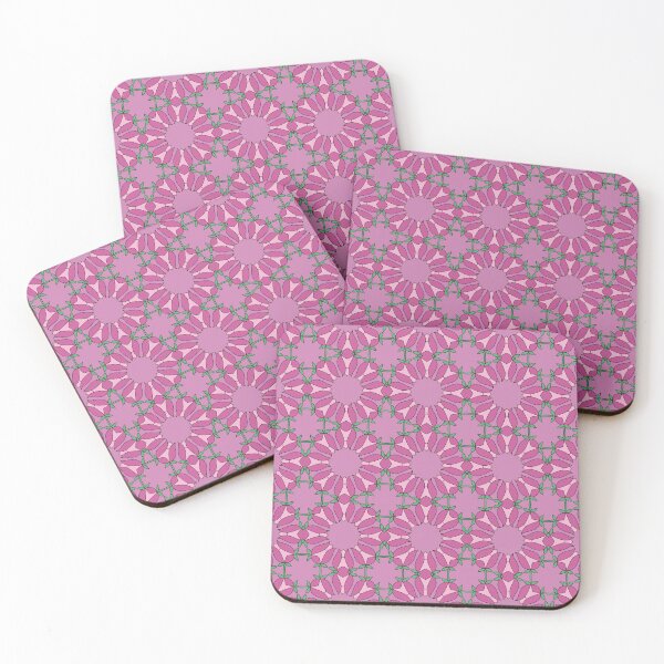Item preview, Pink Rose Floral Symmetry Garden Pattern designed and sold by baileylincoln.