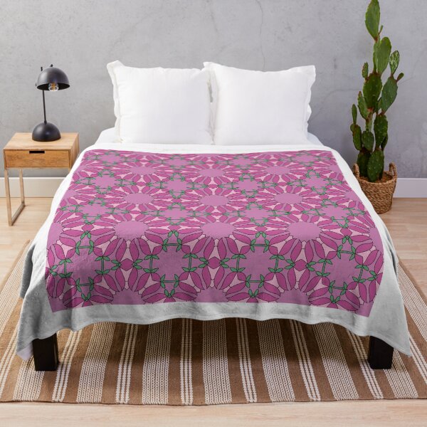 Item preview, Pink Rose Floral Symmetry Garden Pattern designed and sold by baileylincoln.