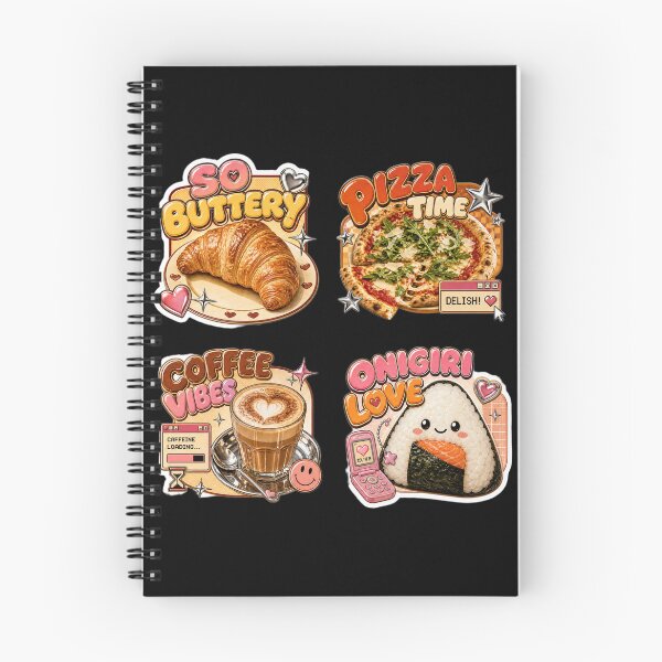 Item preview, Y2K Food Sticker Pack Retro Cafe Aesthetic designed and sold by MuseAI.