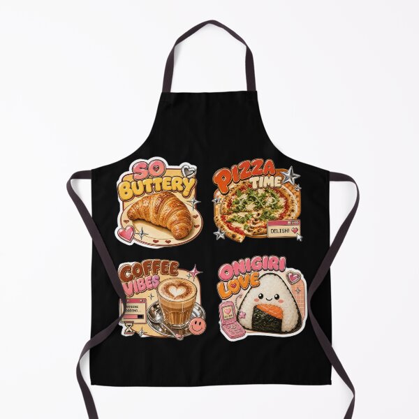 Item preview, Y2K Food Sticker Pack Retro Cafe Aesthetic designed and sold by MuseAI.