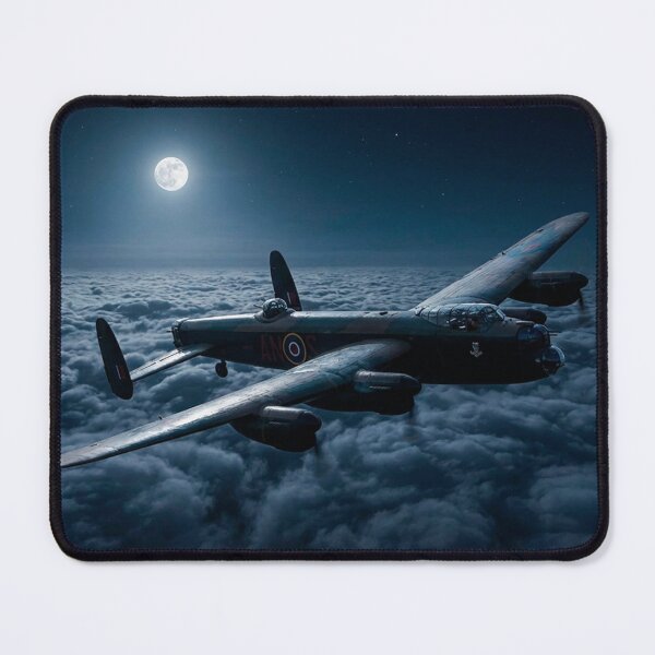 Item preview, Lancaster Bomber Above Clouds Illustration designed and sold by Airpower Art.