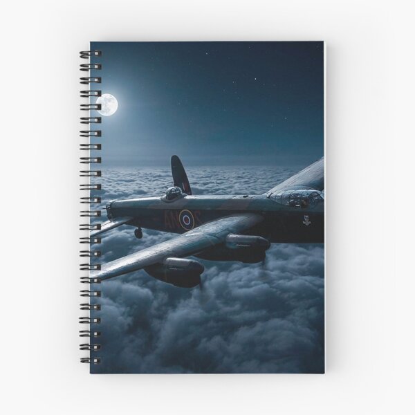 Item preview, Lancaster Bomber Above Clouds Illustration designed and sold by Airpower Art.